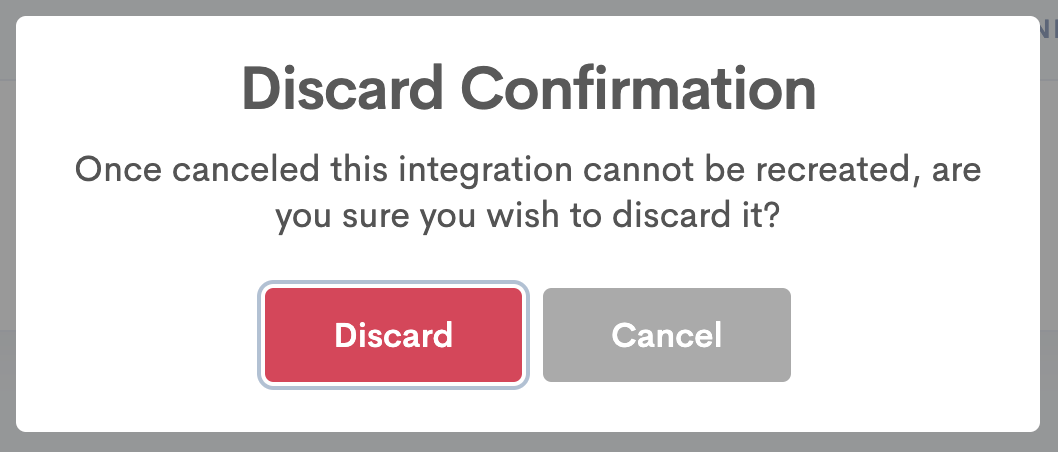 Share Link Discard Confirmation